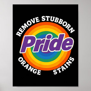 Widerstehe Trump Entferne Hartnäckige Orangefarben Poster