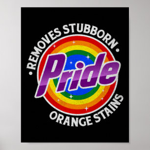 Widerstehe Trump Entferne Hartnäckige Orangefarben Poster