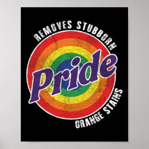 Widerstehe Trump Entferne Hartnäckige Orangefarben Poster