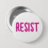 Widerstehe Widerstand Rosa Button (Vorne & Hinten)