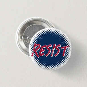 Widerstehe Widerstand Rot Blau Benutzerdefiniert Button