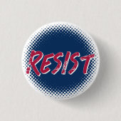 Widerstehe Widerstand Rot Blau Benutzerdefiniert Button (Vorderseite)