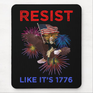 Widerstehe wie 1776 mousepad