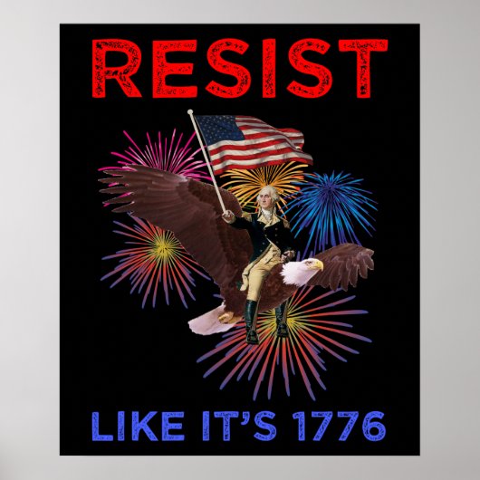 Widerstehe wie 1776 poster (Vorne)