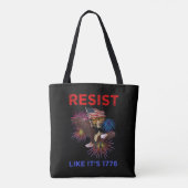 Widerstehe wie 1776 tasche (Rückseite)