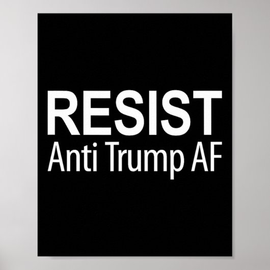 Widerstehen - Anti Trump Af - Poster (Vorne)