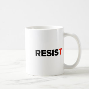 Widerstehen. Anti Trump #resists 1 Kaffeetasse