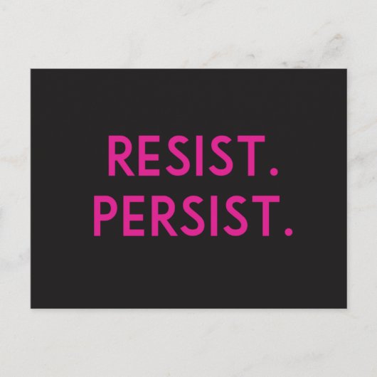 Widerstehen. Beharrt. Postkarte (Vorderseite)
