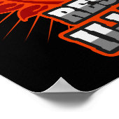 Widerstehen der leuchtenden Orangenfaust Poster (Ecke)