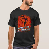 Widerstehen der leuchtenden Orangenfaust T-Shirt (Vorderseite)