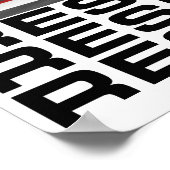 Widerstehen mit amerikanischer Flagge Poster (Ecke)