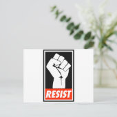 widerstehen postkarte (Stehend Vorderseite)