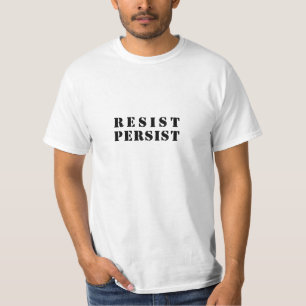 "Widerstehen" schwarze Buchstaben - T-Shirt