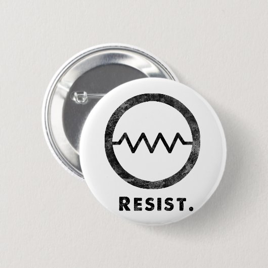 Widerstehen Sie Abzeichen Button (Vorne & Hinten)