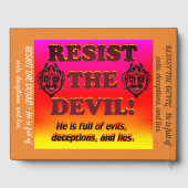Widerstehen Sie dem Teufel! Gästebuch (Rückseite)