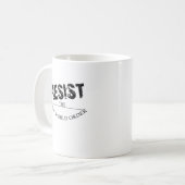 Widerstehen Sie der neuen Weltordnung Kaffeetasse (Vorderseite Links)