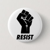 widerstehen Sie Faust Button (Vorderseite)