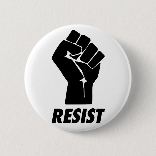 widerstehen Sie Faust Button (Vorderseite)