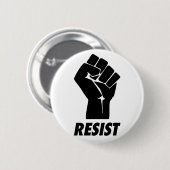 widerstehen Sie Faust Button (Vorne & Hinten)