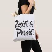 Widerstehen Sie fortbestehen moderne Handlettered Tasche (Von Nahem)
