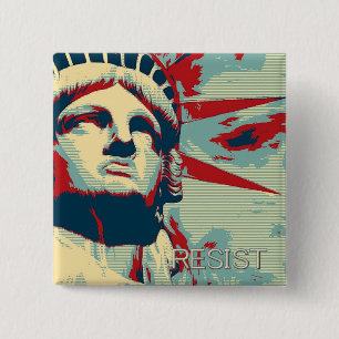 WIDERSTEHEN Sie - Freiheitsstatuen Button