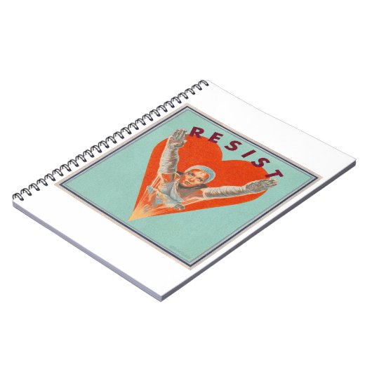 Widerstehen Sie Liebenotizbuch! Notizblock (Linke Seite)