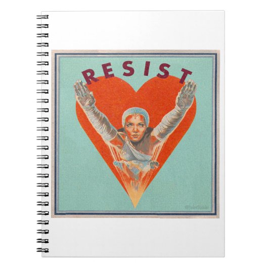 Widerstehen Sie Liebenotizbuch! Notizblock (Vorderseite)