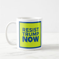 WIDERSTEHEN Sie Logo-Tasse des TRUMPFES JETZT