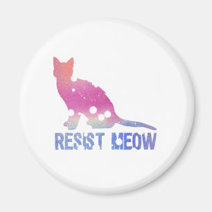 Widerstehen Sie Meowfeministkatze Magnet
