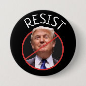 WIDERSTEHEN Sie Protest-Antidonald- trumpknopf Button (Vorderseite)