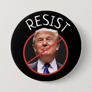 WIDERSTEHEN Sie Protest-Antidonald- trumpknopf Button