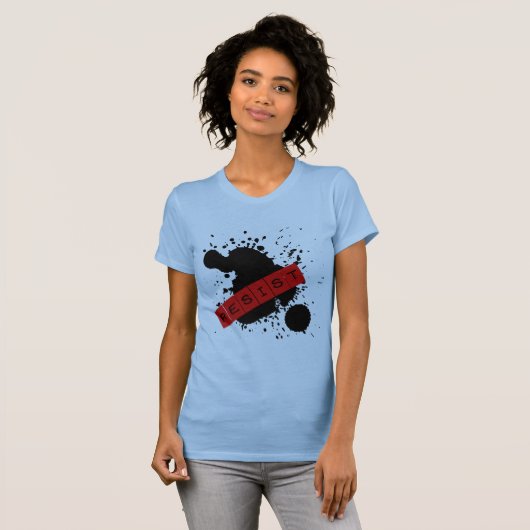 WIDERSTEHEN Sie rebellischem Entwurf T-Shirt (Vorne ganz)