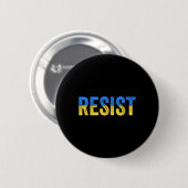 Widerstehen Sie. Stehen Sie mit der Ukraine. Unter Button (Vorne & Hinten)