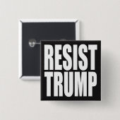 "WIDERSTEHEN SIE TRUMPF " BUTTON (Vorne & Hinten)