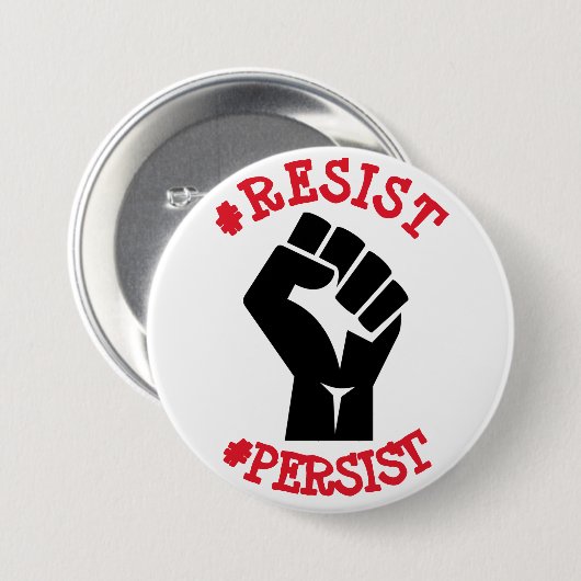 Widerstehen Sie und bestehen Sie AntiTrumpf-Knopf Button (Vorne & Hinten)