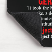 Widerstehen Sie wie Deutschland 1938 Mousepad (Ecke)