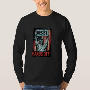 Widerstehen Widerstand Statue der Freiheit Hände w T-Shirt