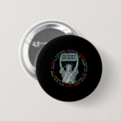 Widersteht dem Widerstand USA Statue der Freiheit Button (Vorne & Hinten)