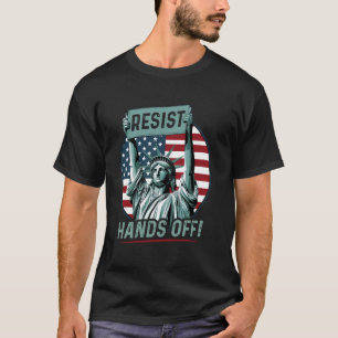 Widersteht Widerstand Statue der Freiheit Hände we T-Shirt