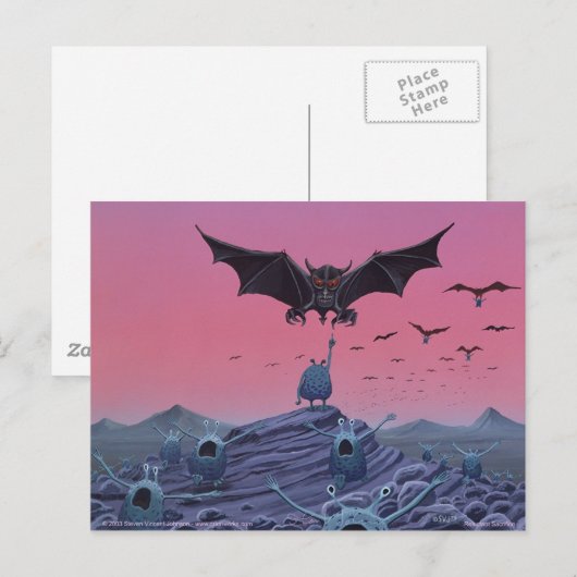 widerstrebendes Opfer Postkarte (Vorne/Hinten)