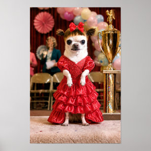 Widerwillige Chihuahua-Schönheitskönigin Poster