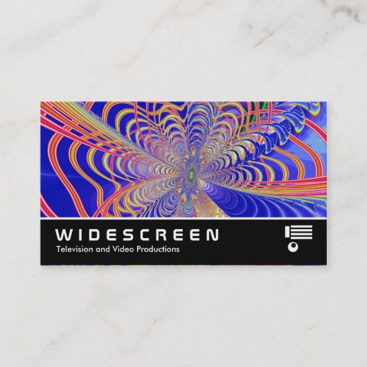 Widescreen 0420 - Fraktal Abstrakt 061012d Visitenkarte (Vorderseite)