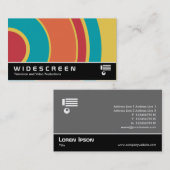 Widescreen 0431 - farbiger Kreis 05 Visitenkarte (Vorne/Hinten)