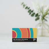 Widescreen 0431 - farbiger Kreis 05 Visitenkarte (Stehend Vorderseite)