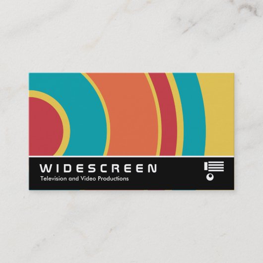 Widescreen 0431 - farbiger Kreis 05 Visitenkarte (Vorderseite)
