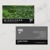 Widescreen 0438 - Blume aus Holz Visitenkarte (Vorne/Hinten)