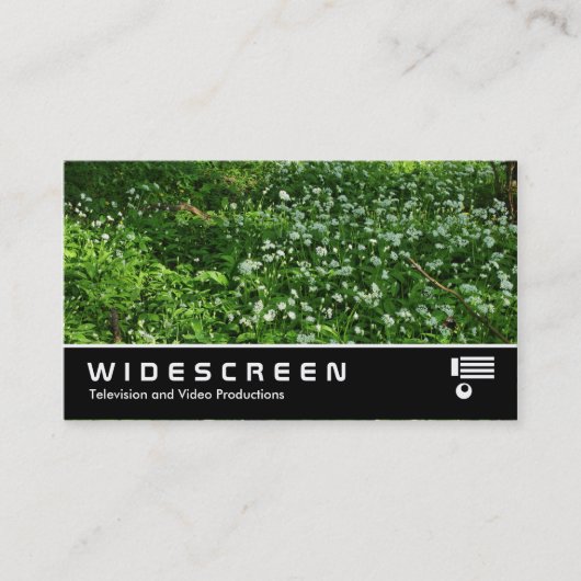 Widescreen 0438 - Blume aus Holz Visitenkarte (Vorderseite)