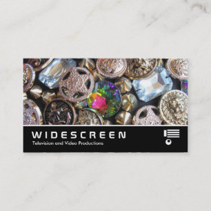 Widescreen 0443 - Bling Buttons Visitenkarte