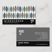 Widescreen 0449 - Texturierte Blätter 01 Visitenkarte (Vorne/Hinten)