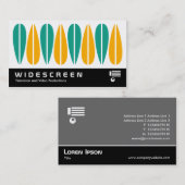 Widescreen 0450 - Retro-Blätter 01 Visitenkarte (Vorne/Hinten)